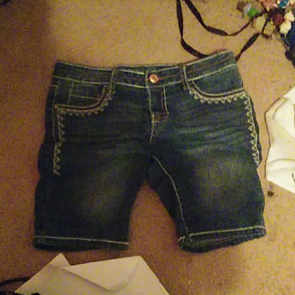 Denim shorts